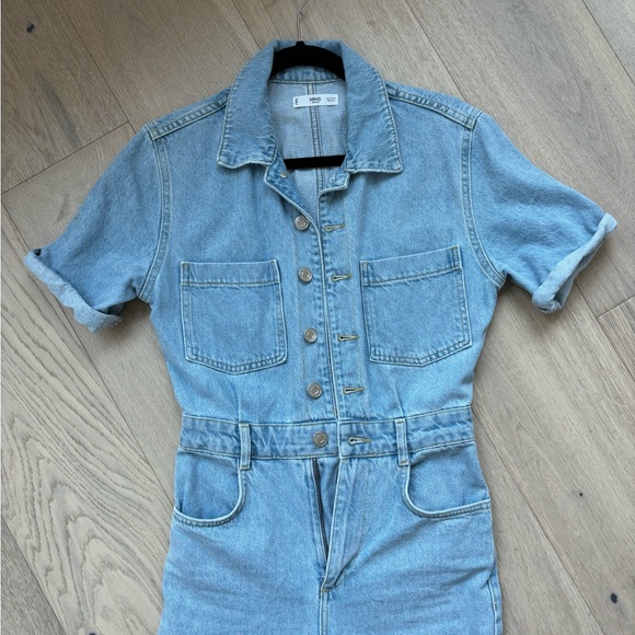 Cotton denim jumpsuit by Mango - Picture 6 of 6